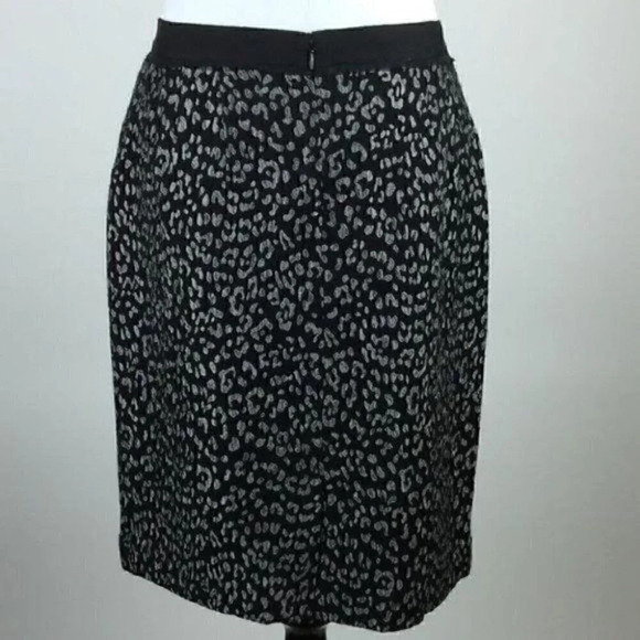 Ann Taylor Pencil skirt 6 wool blend Animal Print - Picture 4 of 9